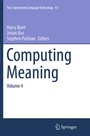 Cover: Computing Meaning - Springer