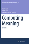 Cover: Computing Meaning - Springer