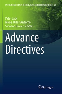 Enlarge image Cover: Advance Directives - Springer