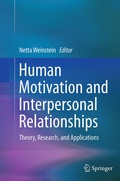 Cover: Human Motivation and Interpersonal Relationships - Springer