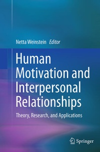Enlarge image Cover: Human Motivation and Interpersonal Relationships - Springer