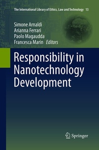 Enlarge image Cover: Responsibility in Nanotechnology Development - Springer