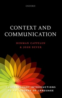Enlarge image Cover: Context and Communication - OUP eBook