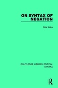 Cover: On Syntax of Negation - Routledge