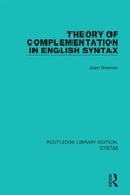 Cover: Theory of Complementation in English Syntax - Routledge