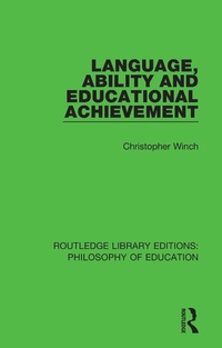 Enlarge image Cover: Language, Ability and Educational Achievement - Routledge