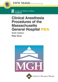 Abbildung von: Clinical Anesthesia Procedures of the Massachusetts General Hospital for PDA - Lippincott Williams and Wilkins