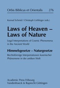 Cover: Laws of Heaven - Laws of Nature - Academic Press Fribourg