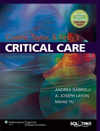 Abbildung von: Civetta, Taylor and Kirby's Critical Care - Lippincott Williams and Wilkins