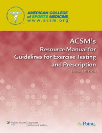 Abbildung von: ACSM's Resource Manual for Guidelines for Exercise Testing and Prescription - Lippincott Williams and Wilkins