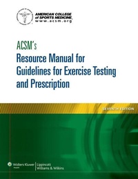 Abbildung von: ACSM's Resource Manual for Guidelines for Exercise Testing and Prescription - Lippincott Williams and Wilkins