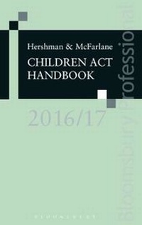 Abbildung von: Hershman and Mcfarlane: Children Act Handbook 2016/17 - Bloomsbury Professional