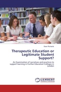 Cover: Therapeutic Education or Legitimate Student Support? - LAP Lambert Academic Publishing