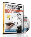 Cover: PowerPoint BusinessDoodles 2.0 - 500 Handgezeichnete Pr&auml;sentationsvorlagen f&uuml;r PowerPoint (PC & Mac) - - FuturePaceMedia