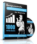 Cover: 1000 Handgezeichnete Pr&auml;sentationsvorlagen f&uuml;r Apple Keynote - - FuturePaceMedia