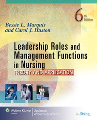 Abbildung von: Leadership Roles and Management Functions in Nursing - Lippincott Williams and Wilkins