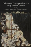 Cover: Cultures of Correspondence in Early Modern Britain - University of Pennsylvania Press