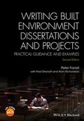 Cover: Writing Built Environment Dissertations and Projects - Wiley-Blackwell