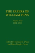 Cover: The Papers of William Penn, Volume 4 - University of Pennsylvania Press