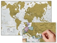 Abbildung von: Welt zum Rubbeln wall map - Maps International Ltd
