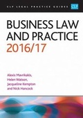 Cover: Business Law and Practice 2016/17 - College of Law Publishing