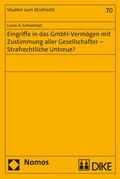 Cover: Eingriffe in das GmbH-Verm&ouml;gen mit Zustimmung aller Gesellschafter - Strafrechtliche Untreue? - Dike Verlag Z&uuml;rich