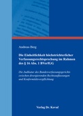 Cover: Die Einheitlichkeit h&ouml;chstrichterlicher Verfassungsrechtsprechung im Rahmen des &sect; 16 Abs. 1 BVerfGG - Kovac, Dr. Verlag