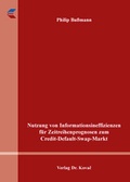 Cover: Nutzung von Informationsineffizienzen f&uuml;r Zeitreihenprognosen zum Credit-Default-Swap-Markt - Kovac, Dr. Verlag