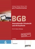 Cover: juris Praxiskommentar BGB Gesamtausgabe / Internationales Privatrecht und UN-Kaufrecht - Juris