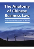 Cover: The Anatomy of Chinese Business Law - Shaker