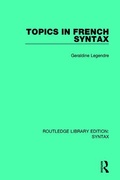 Cover: Topics in French Syntax - Routledge