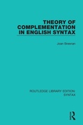 Cover: Theory of Complementation in English Syntax - Routledge
