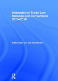 Cover: International Trade Law Statutes and Conventions 2016-2018 - Routledge