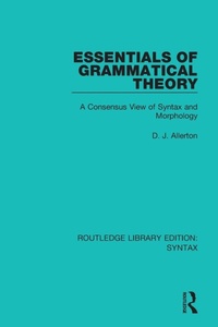 Enlarge image Cover: Essentials of Grammatical Theory - Routledge