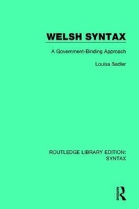 Enlarge image Cover: Welsh Syntax - Routledge