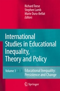 Cover: International Studies in Educational Inequality, Theory and Policy - Springer