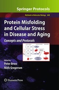 Cover: Protein Misfolding and Cellular Stress in Disease and Aging - Humana Press Inc.