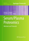 Cover: Serum/Plasma Proteomics - Humana Press Inc.