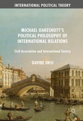Cover: Michael Oakeshott's Political Philosophy of International Relations - Palgrave Macmillan