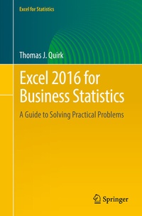 Abbildung von: Excel 2016 for Business Statistics - Springer