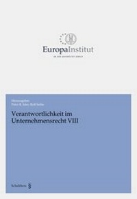 Abbildung von: Verantwortlichkeit im Unternehmensrecht VIII - Schulthess Juristische Medien