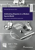 Cover: Arbitrating Disputes in a Modern Sports World - Editions Weblaw