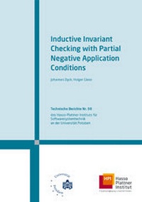 Enlarge image Cover: Inductive invariant checking with partial negative application conditions - Universitätsverlag Potsdam