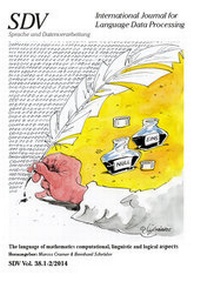 Abbildung von: SDV. Sprache und Datenverarbeitung - Universitätsverlag Rhein-Ruhr
