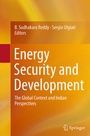 Cover: Energy Security and Development - Springer