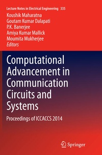 Enlarge image Cover: Computational Advancement in Communication Circuits and Systems - Springer