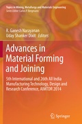 Cover: Advances in Material Forming and Joining - Springer