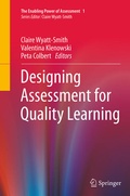 Cover: Designing Assessment for Quality Learning - Springer