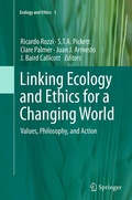 Cover: Linking Ecology and Ethics for a Changing World - Springer