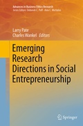 Cover: Emerging Research Directions in Social Entrepreneurship - Springer